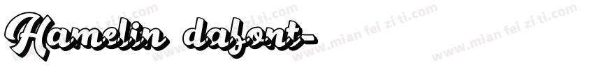 Hamelin dafont字体转换